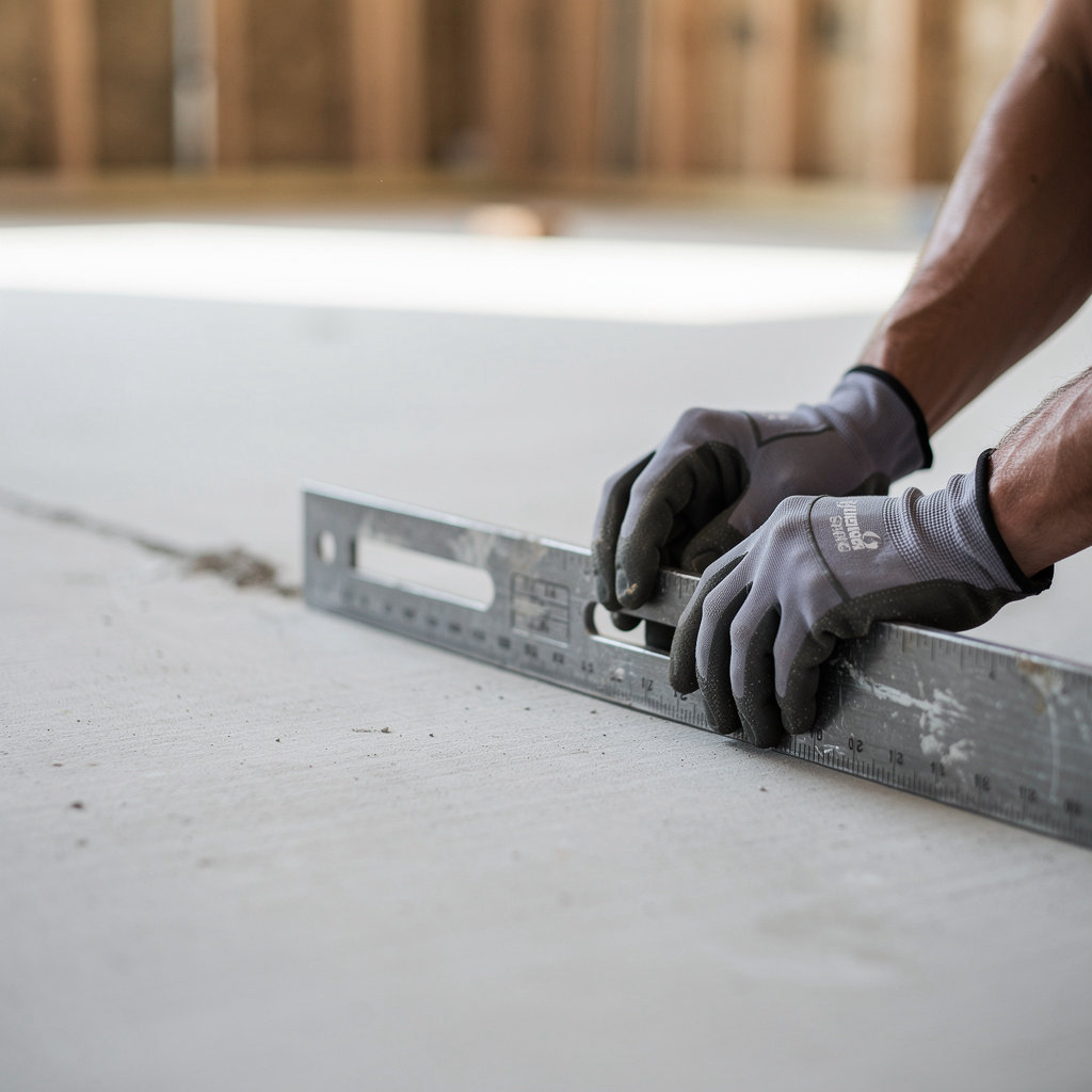 U S Construction Services team collaborating on a Houston construction project with blueprints